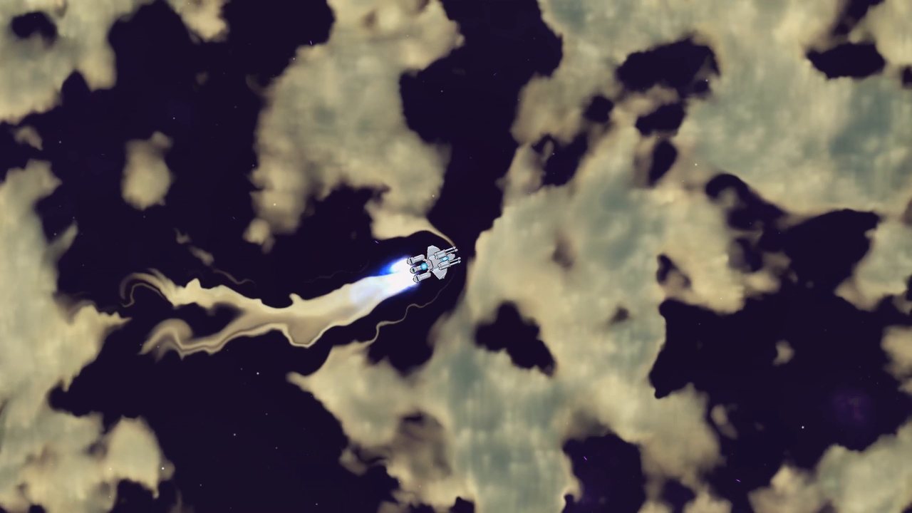 Flying through a plasma storm.
