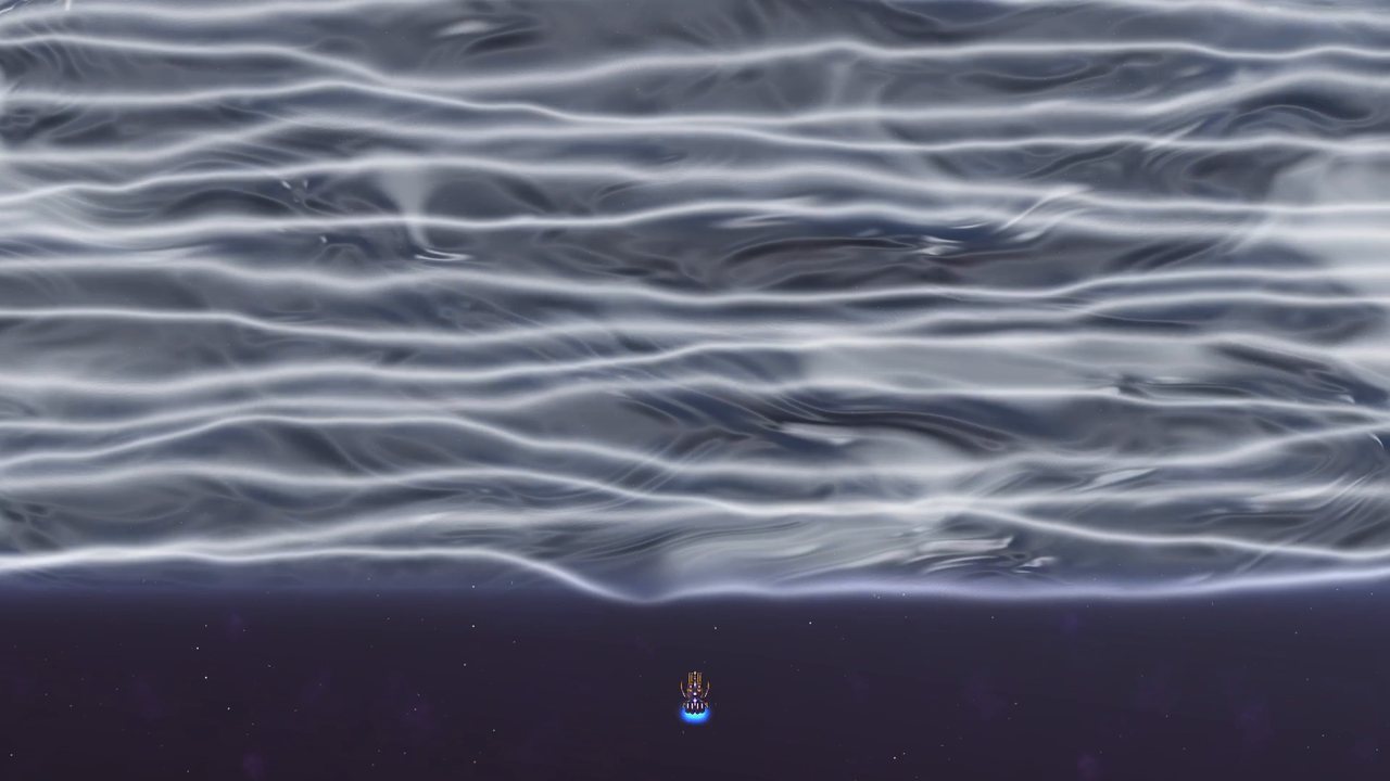 The Iron Reach, with the ship at its edge.